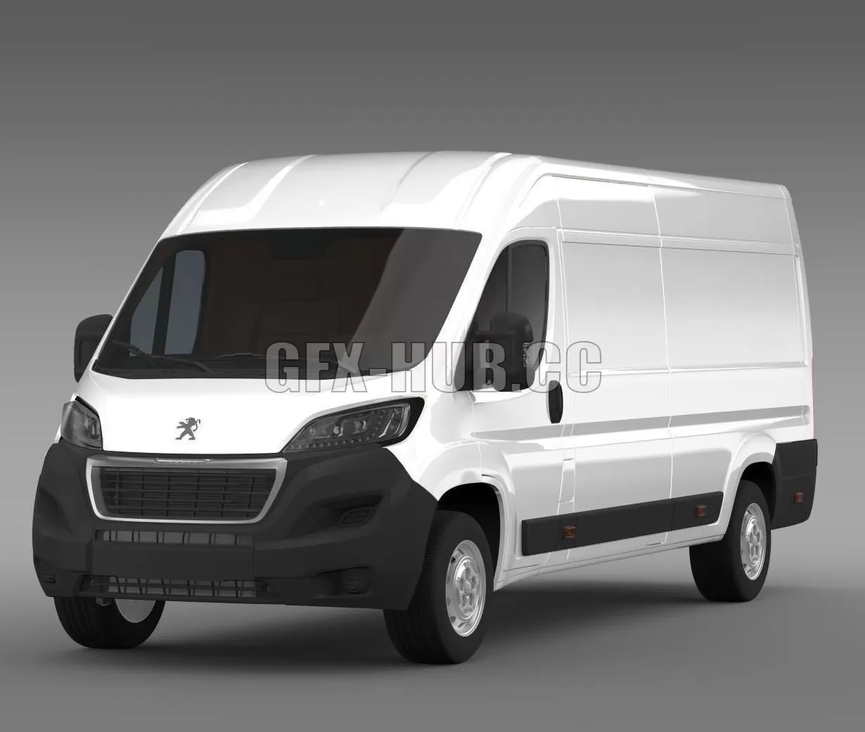 CAR – Minibus Peugeot Boxer Van L4H2 2017 3D Model