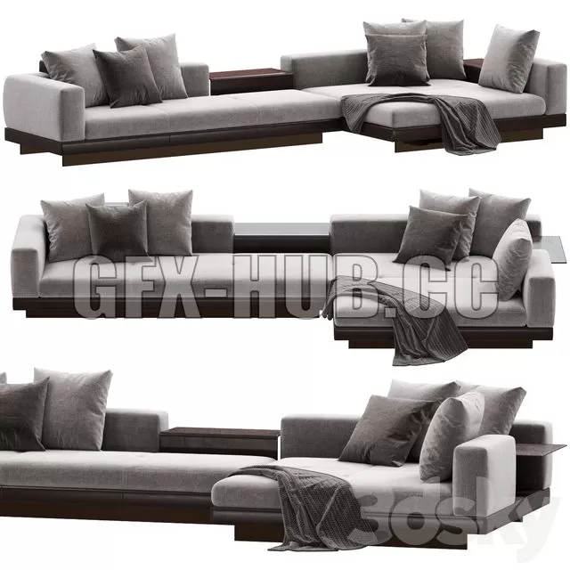 CAR – Minotti Connery Sofa 3D Model