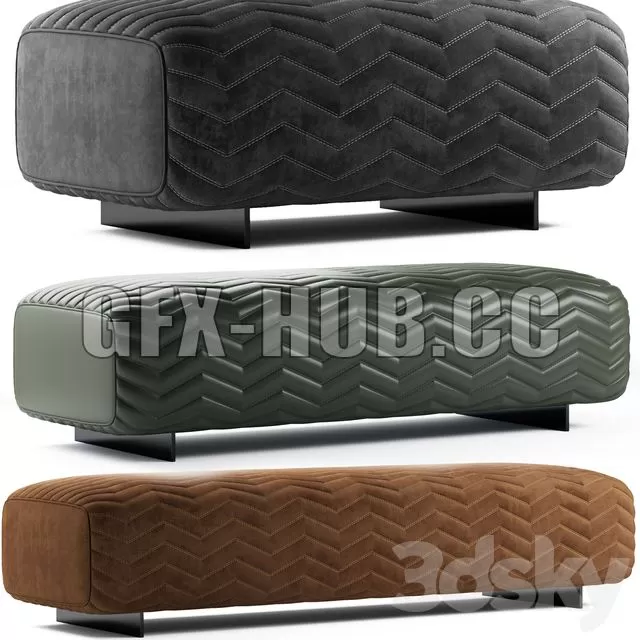 CAR – Minotti Quincy Pouf 3D Model