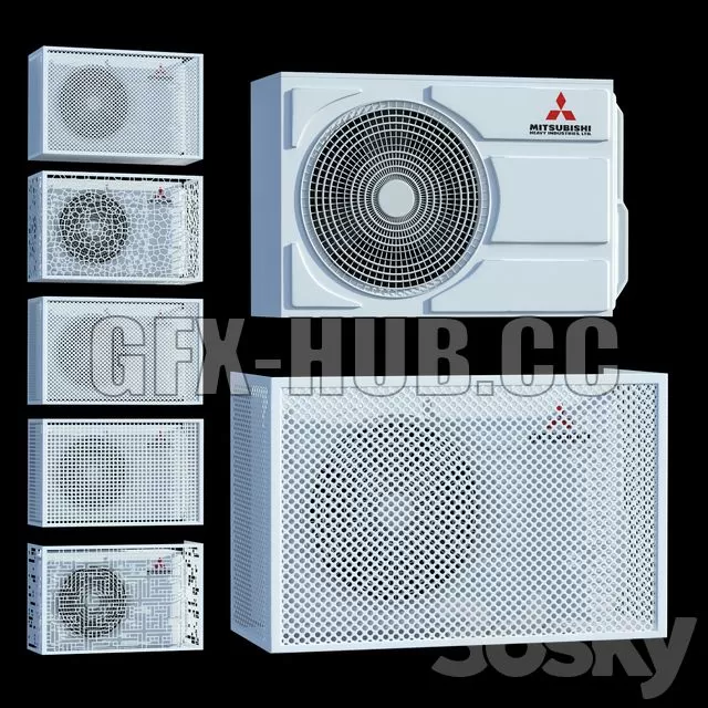 CAR – Mitsubishi Air Conditioner 3D Model