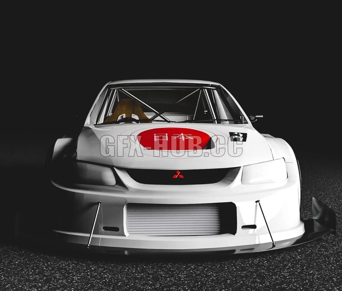 CAR – Mitsubishi Lancer Evolution 3D Model
