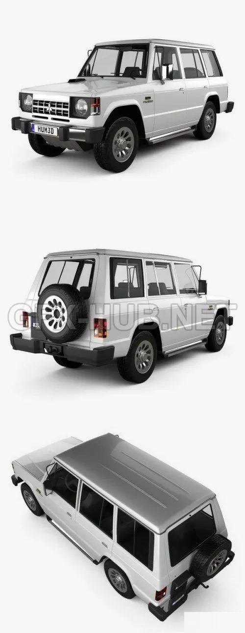 CAR – Mitsubishi Pajero Wagon 1983  3D Model