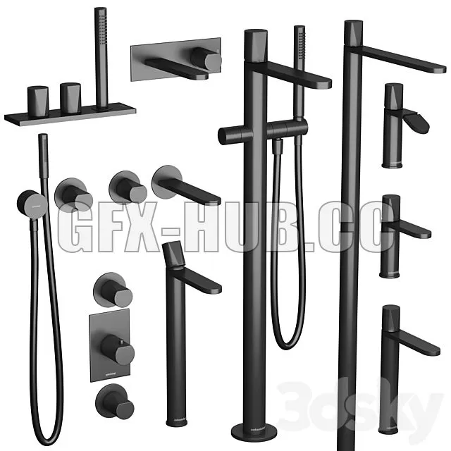 CAR – Mixer Taps Antoniolupi Indigo Faucets Set 3D Model