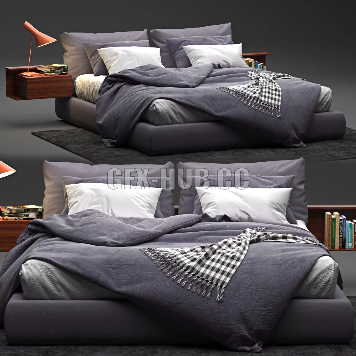 CAR – Newbridge Flexform Bed 3D Model