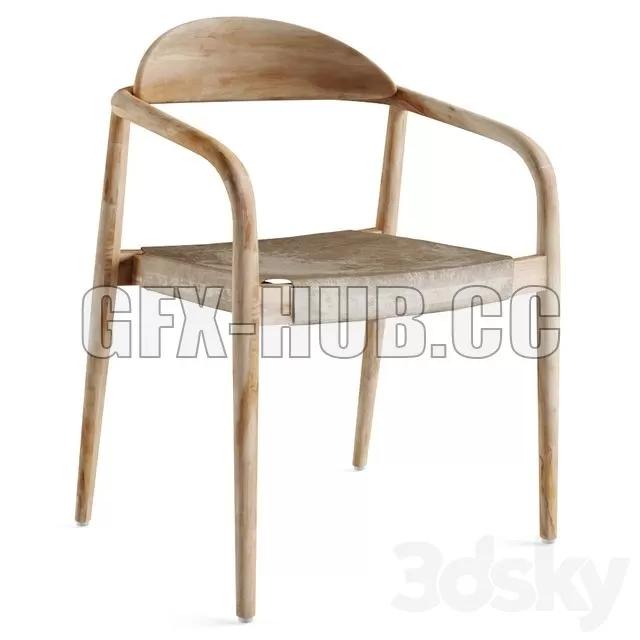 CAR – Nina Chair Scandinavian Style 3D Model