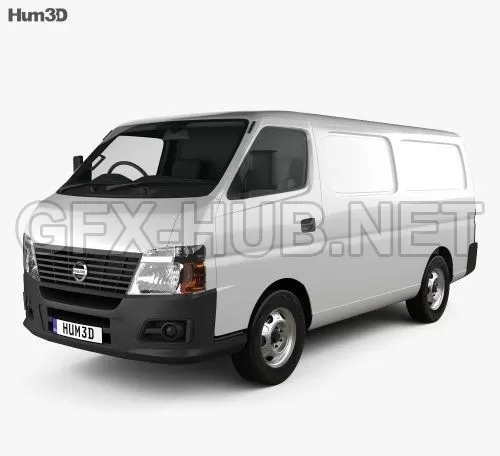 CAR – Nissan Urvan Panel Van Low Roof 2011  3D Model