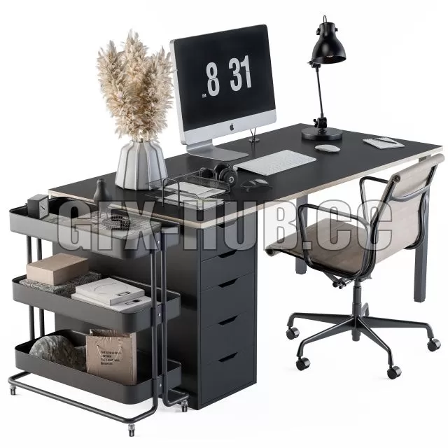 CAR – Office Set 80 3D Model