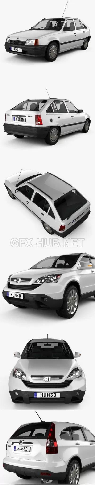 CAR – Opel Kadett E Hatchback 5-door 1984-1991  3D Model