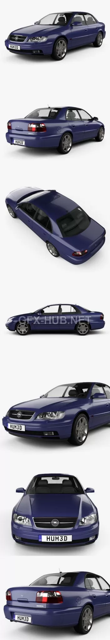 CAR – Opel Omega (B) sedan 1999 3D Model