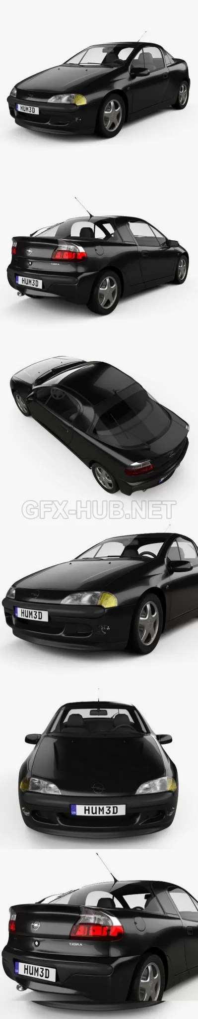 CAR – Opel Tigra 1994  3D Model