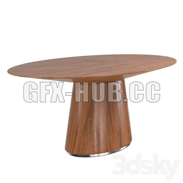 CAR – Otago Oval Dining Table 3D Model