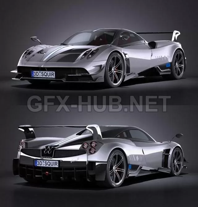 CAR – Pagani Huayra BC 2016  3D Model