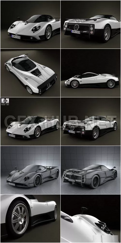 CAR – Pagani Zonda F 2005 3D Model