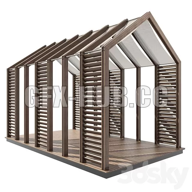 CAR – Pergola 14 3D Model