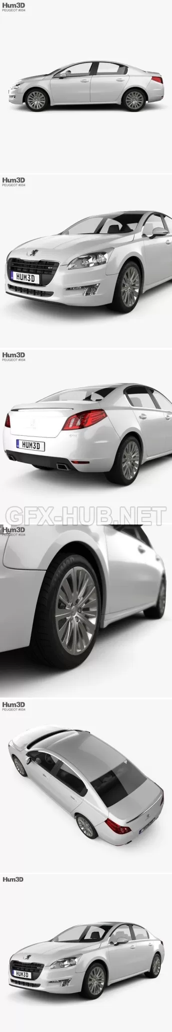 CAR – Peugeot 508 saloon 2011  3D Model