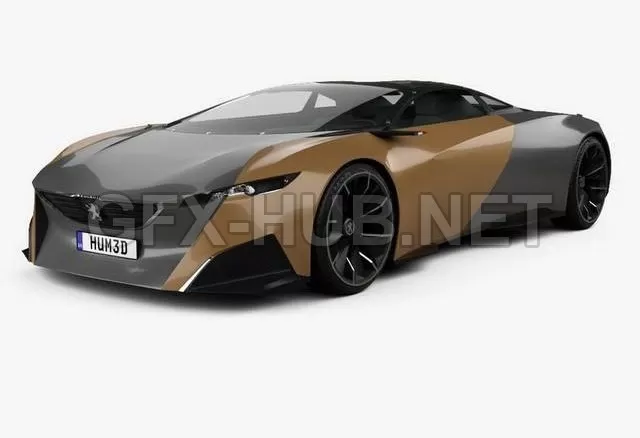 CAR – Peugeot Onyx 2012 3D Model