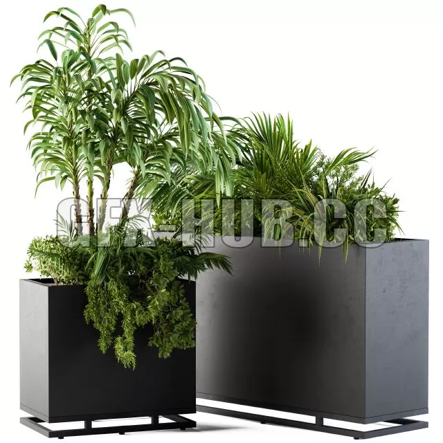CAR – Plant Box Metal Compact04 3D Model