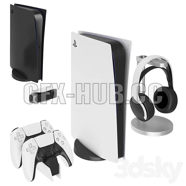 CAR – Playstation 5 Digital Edition 3D Model