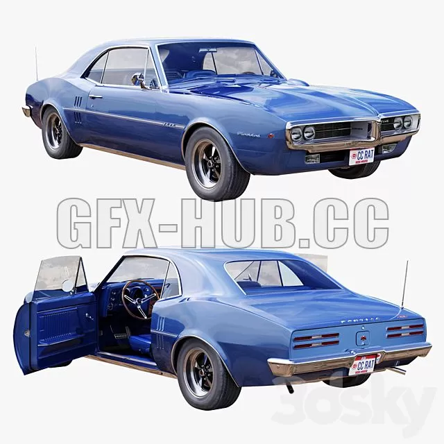 CAR – Pontiac Firebird 1967 3D Model