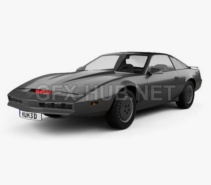 CAR – Pontiac Firebird KITT 1982 3D Model