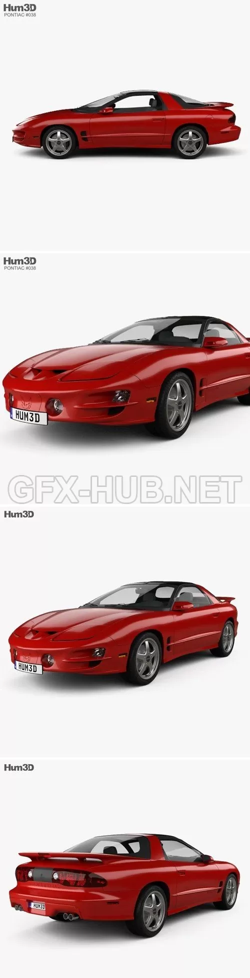 CAR – Pontiac Firebird Trans Am 1998  3D Model