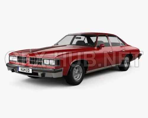 CAR – Pontiac Grand LeMans sedan 1976  3D Model