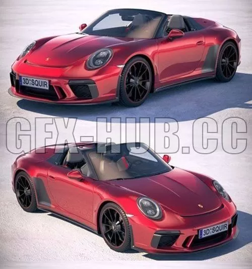 CAR – Porsche 911 Speedster 2019 3D Model