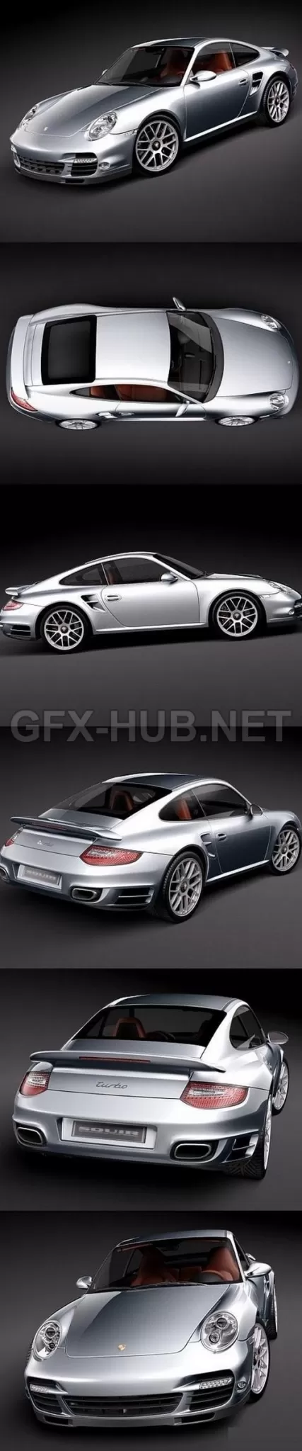CAR – Porsche 911 turbo 2010 coupe  3D Model