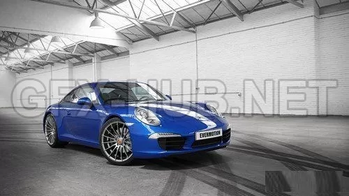 CAR – Porsche Carrera 911 2017 EVERMOTION HD Models Cars Vol 3D Model
