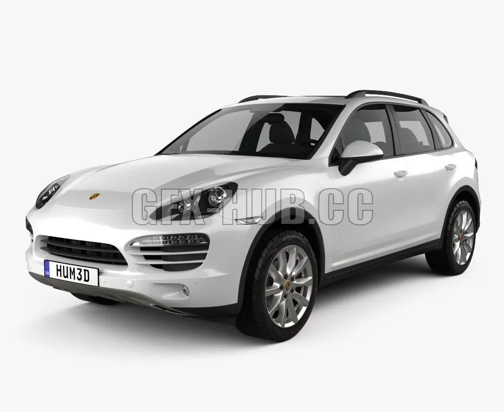 CAR – Porsche Cayenne hybrid 2012 3D Model