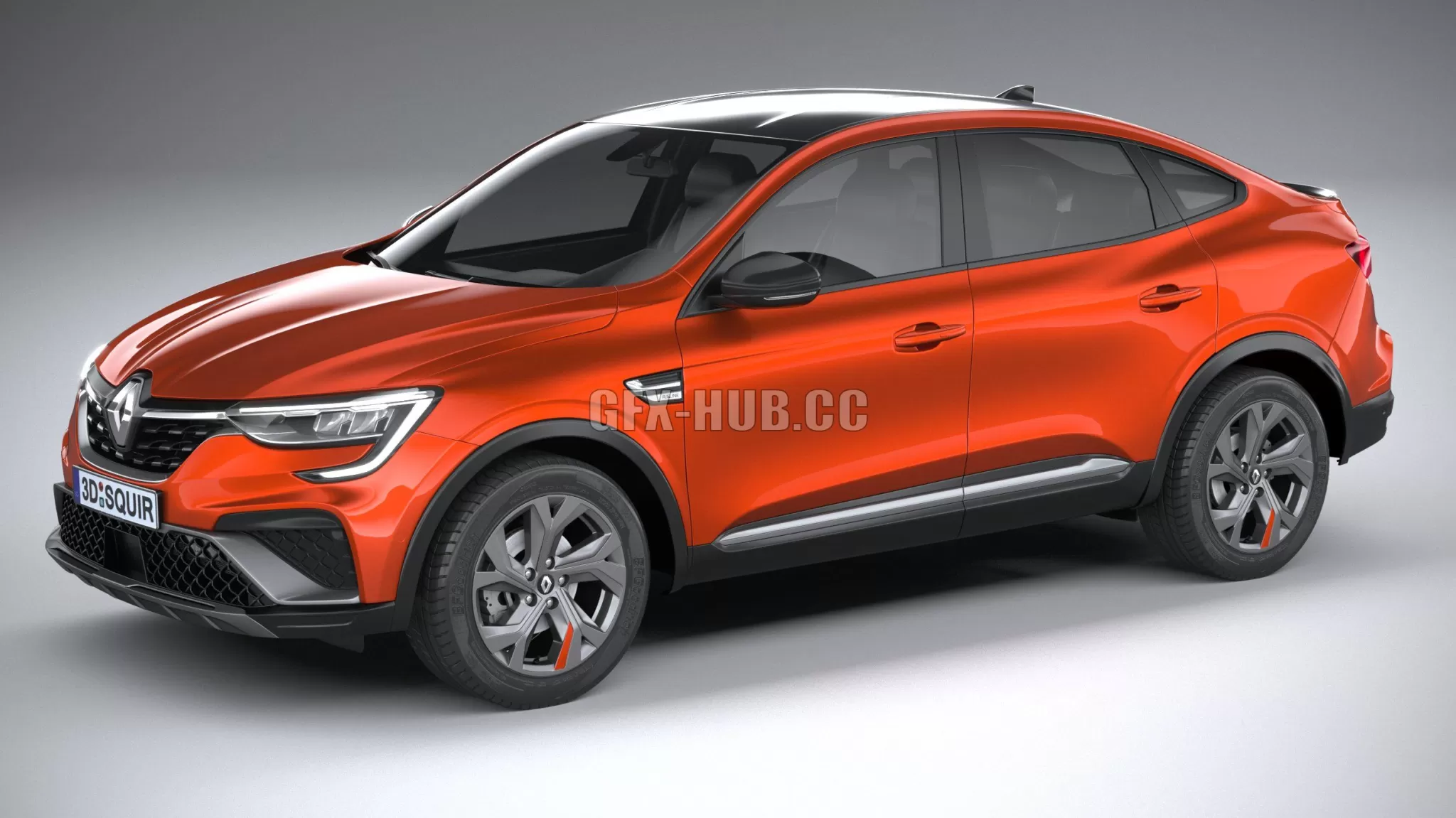 CAR – Renault Arkana RS-line 2022 3D Model