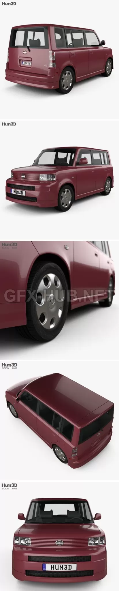 CAR – Scion xB 2003  3D Model