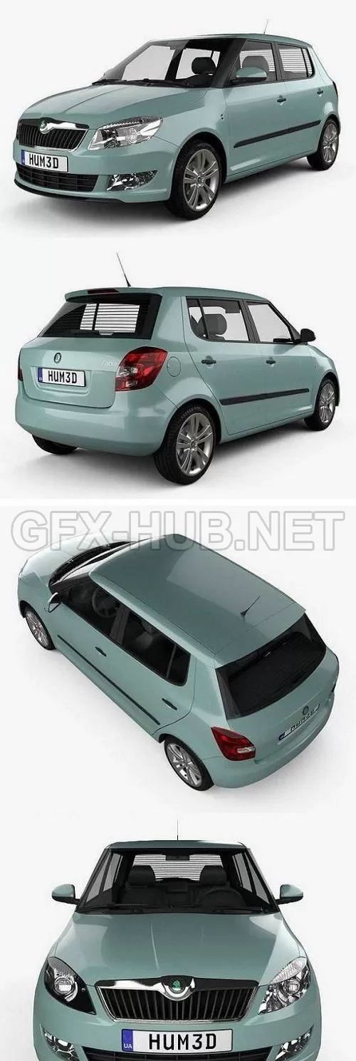CAR – Skoda Fabia 2011 3D Model