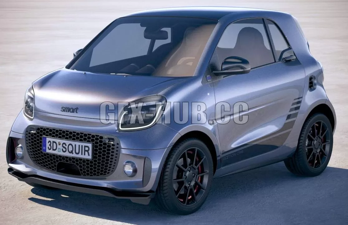 CAR – Smart EQ Fortwo 2020 3D Model