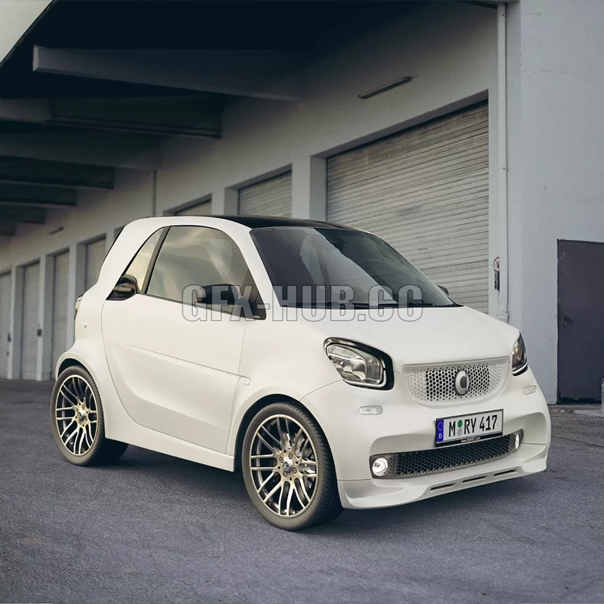 CAR – Smart fortwo Brabus car 3D Model