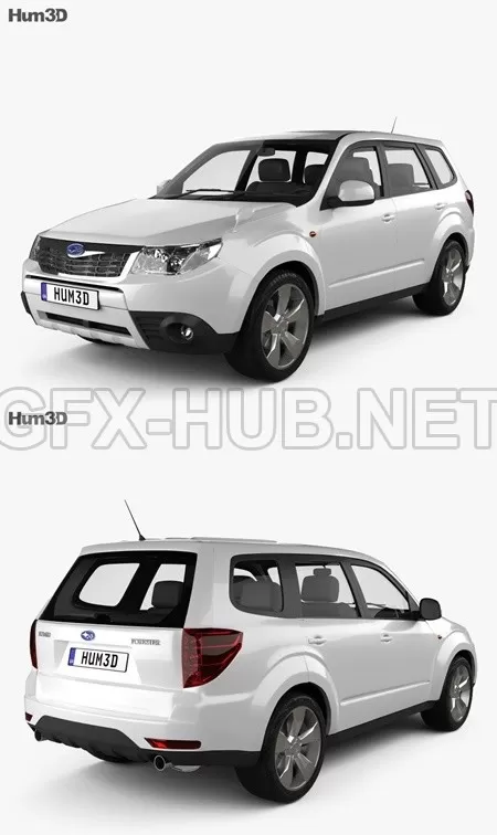 CAR – Subaru Forester 2008  3D Model