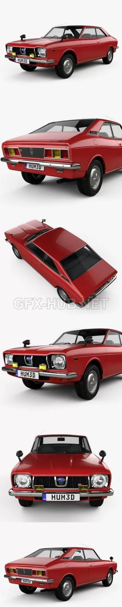 CAR – Subaru Leone GSR 1972  3D Model