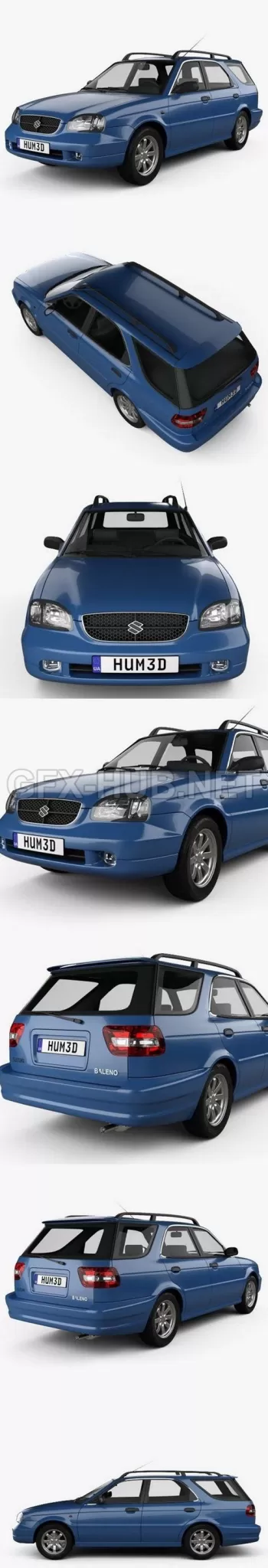 CAR – Suzuki Baleno (Esteem) 1999  3D Model