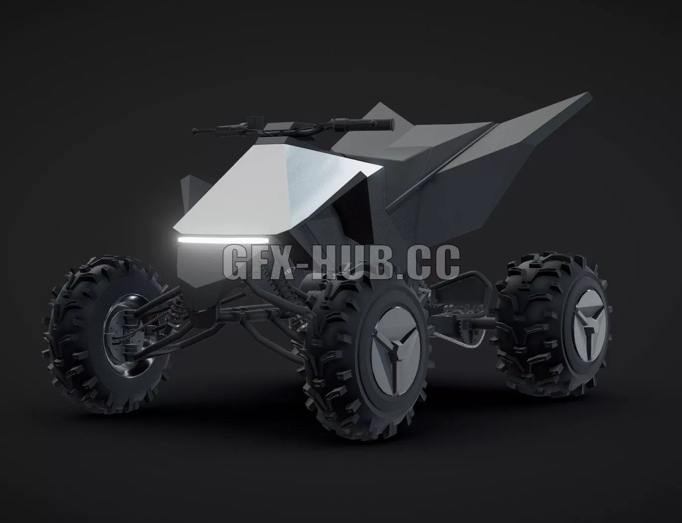 CAR – Tesla Cyber quad 3D Model