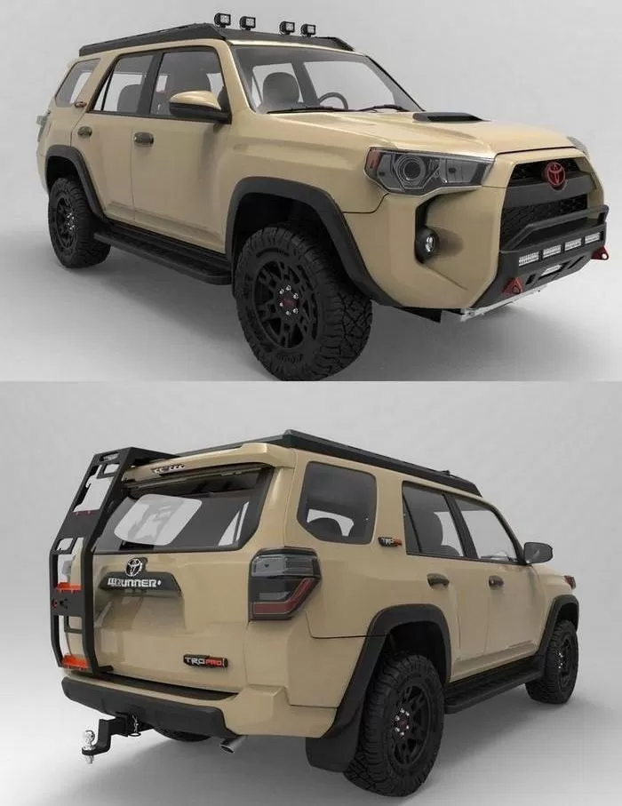 CAR – Toyota 4Runner 2018 TRD Pro 4×4 3D Model