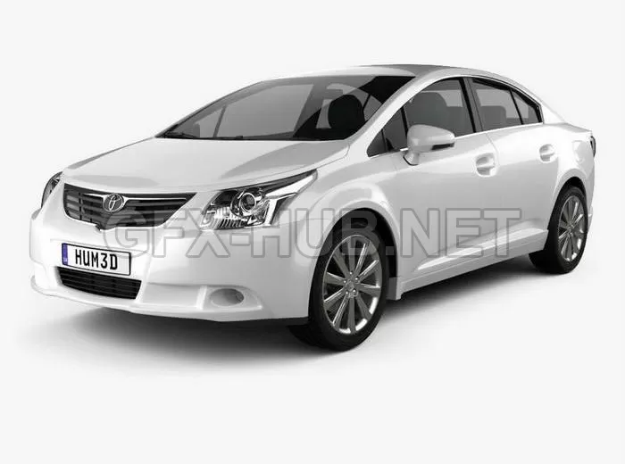 CAR – Toyota Avensis sedan 2009 3D Model