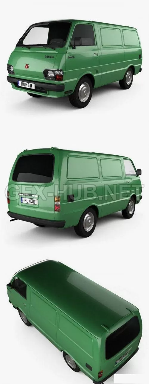 CAR – Toyota Hiace Panel Van 1977  3D Model