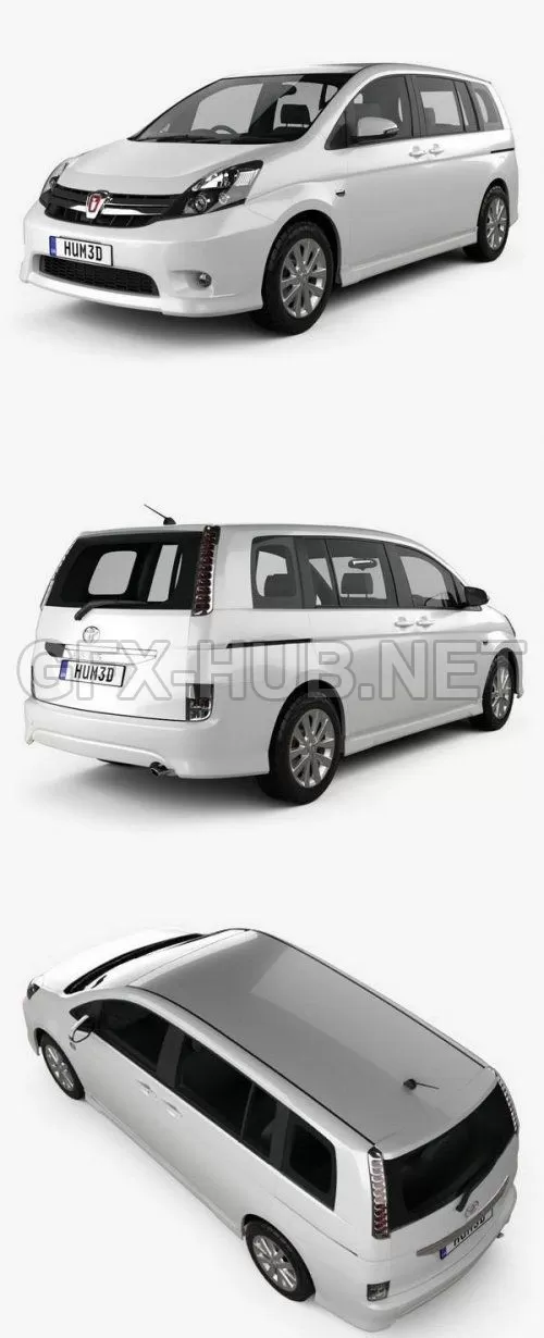 CAR – Toyota Isis 2012  3D Model