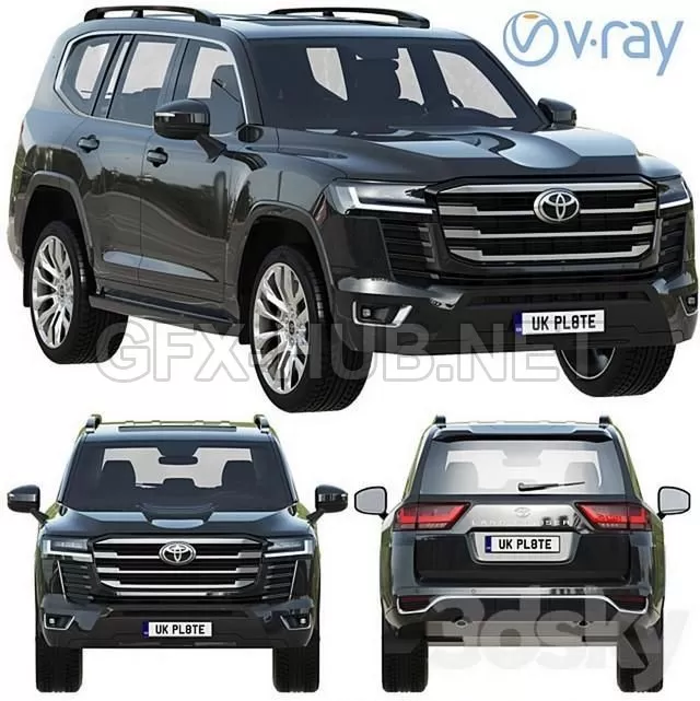 CAR – Toyota Land Cruiser 300 3D Model