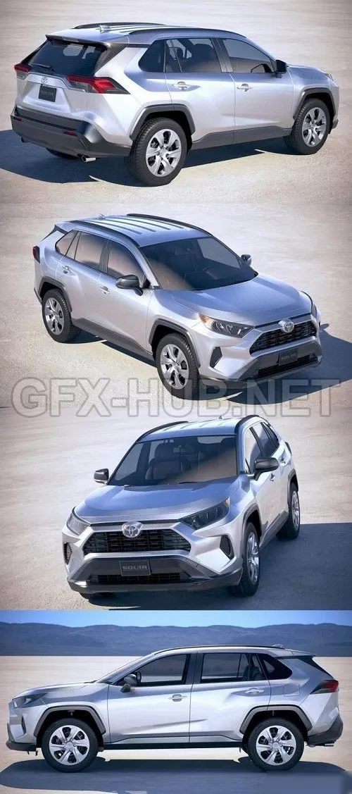 CAR – Toyota RAV4 LE 2019  3D Model