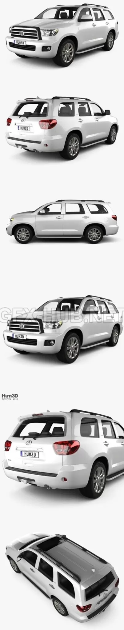 CAR – Toyota Sequoia 2011 3D Model