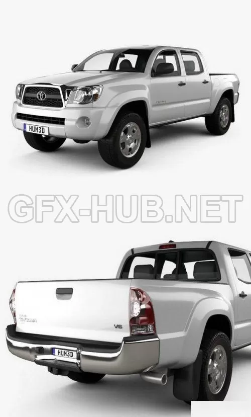 CAR – Toyota Tacoma Double Cab 2011  3D Model