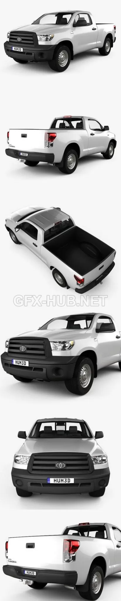 CAR – Toyota Tundra Regular Cab 2011  3D Model