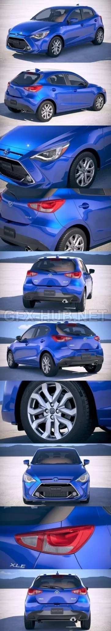 CAR – Toyota Yaris Hatchback US 2020  3D Model