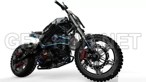 CAR – Unreal Bike CAD IGS Format 3D Model